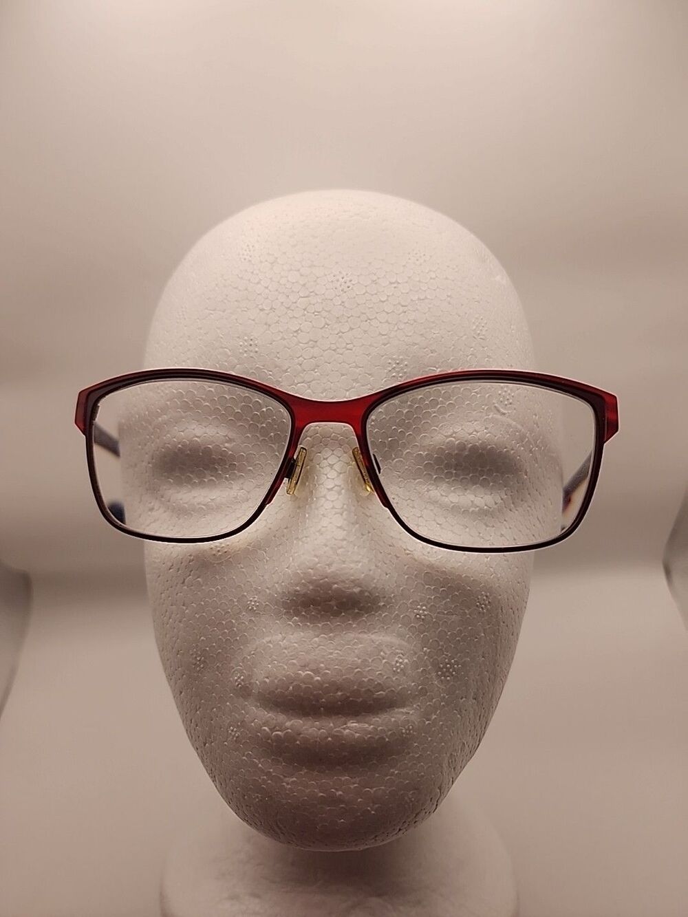 Morel Nomad 2387N 54-16 135 RR 030 Eyeglasses Frame France Red Metal Cateye